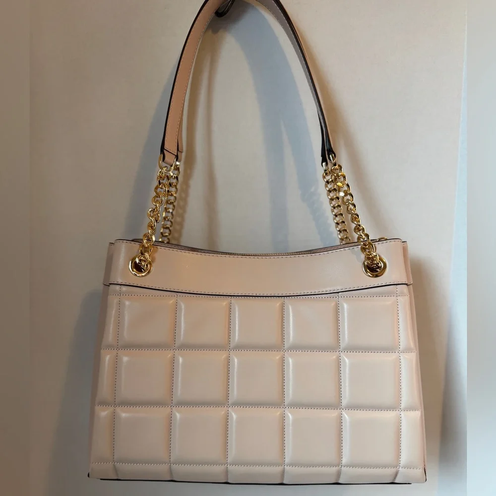 Michael Kors Susan Quilted Tote Bag - Soft Pink
